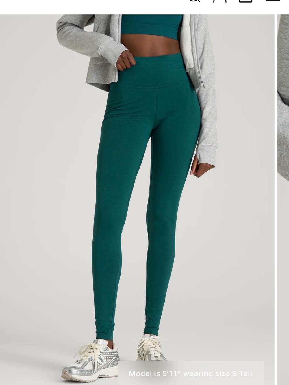 New American Tall dark green Leggings Xs tall